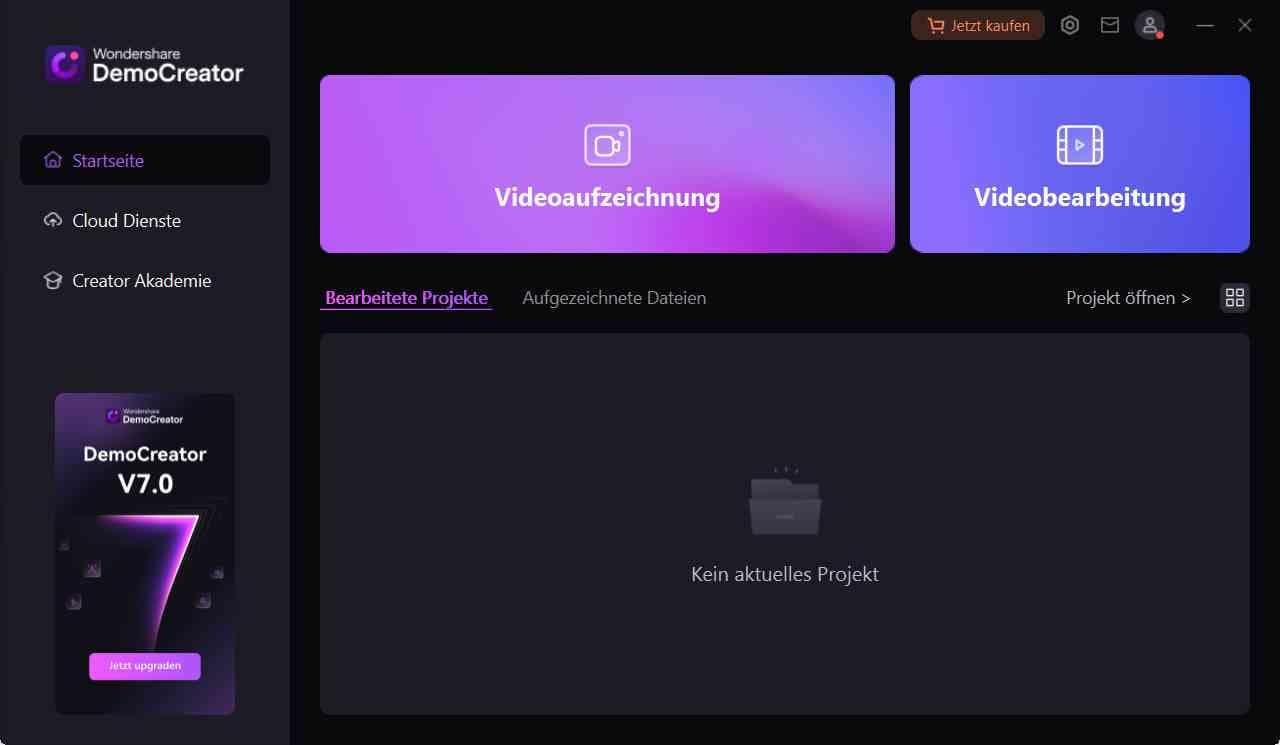 democreator Aufnahme Programm