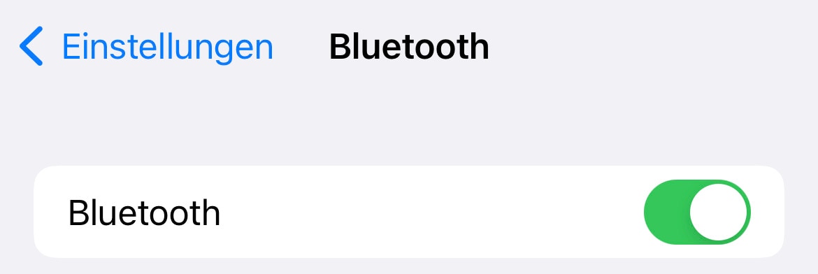 Bluetooth auf dem iPhone ausschalten