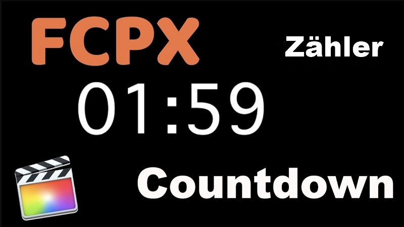 Wie fügt man einen Countdown-Zähler in Final Cut Pro X ein?