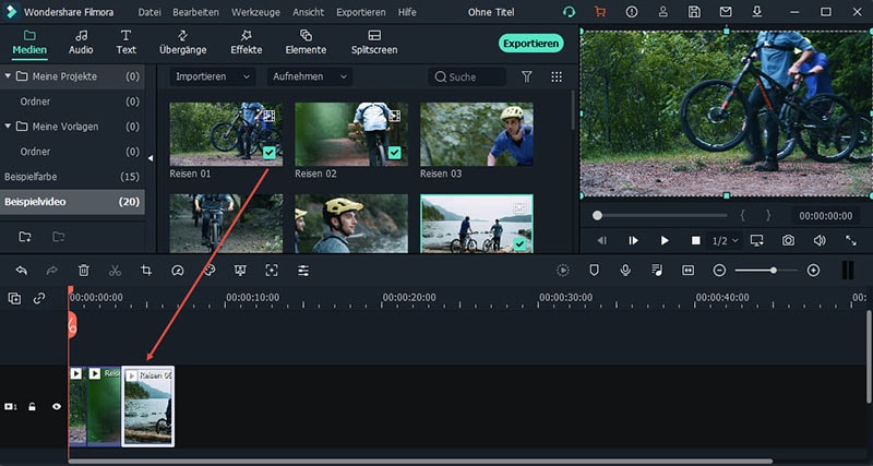 add video to timeline