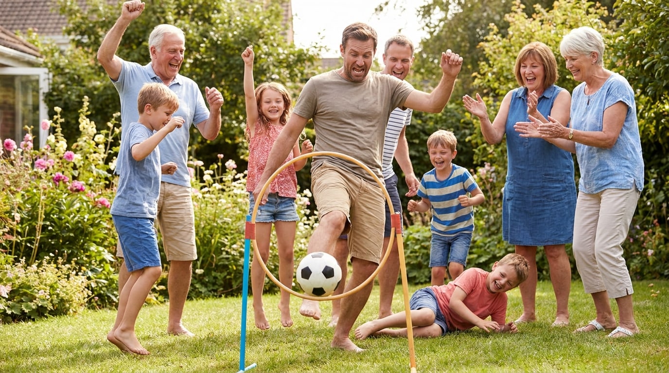 Bildplatzhalter für Family Football Challenge und Reaktionen