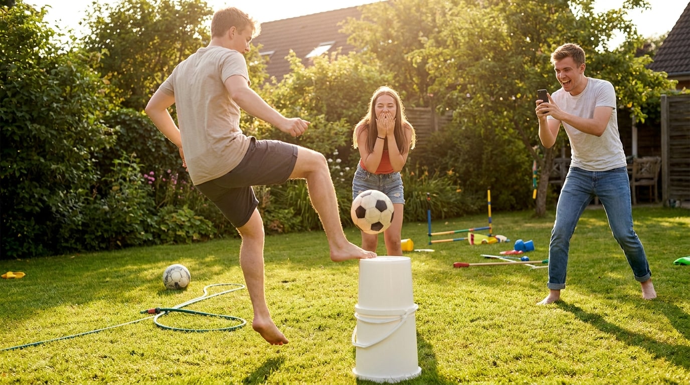 Bildplatzhalter für lustige Backyard-Football-Challenge