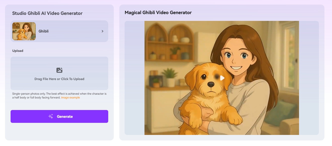 media.io - anime filter online anwenden