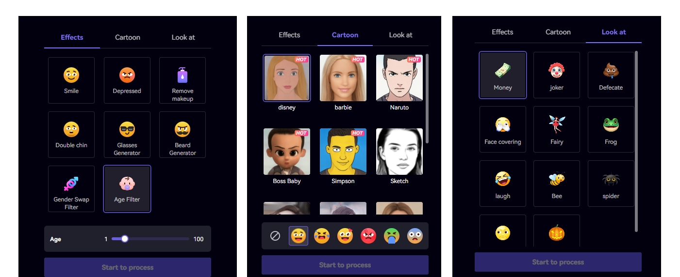 gesichtsfilter in media.io