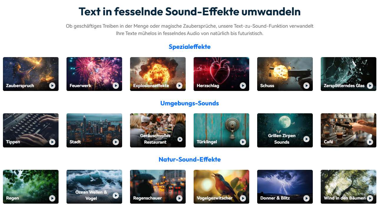 musikvideo erstellen mit ki soundeffekt generator