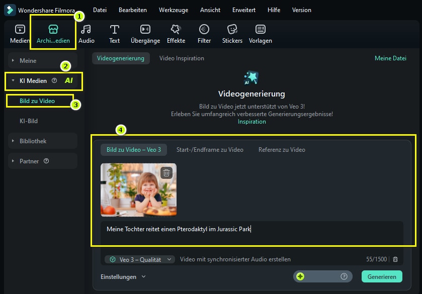 filme schneiden windows - ki video mit veo 3