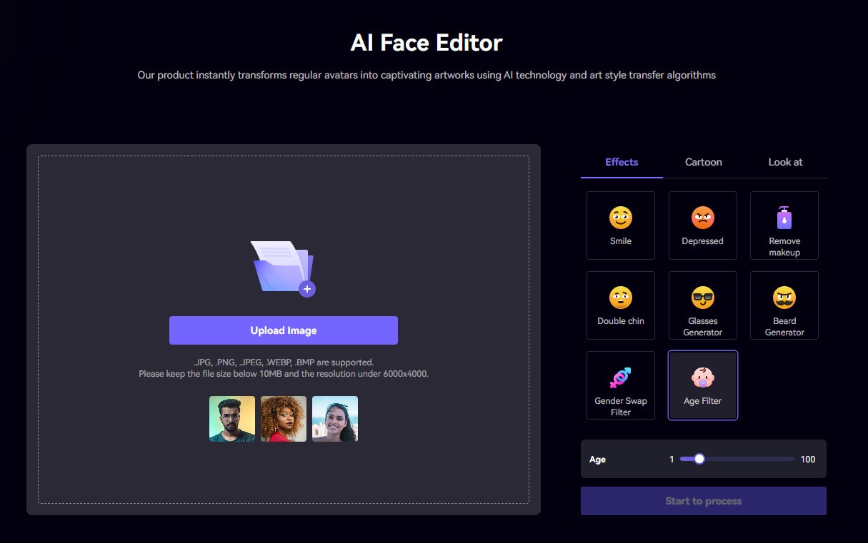 media.io - gesichtsfilter online anwenden