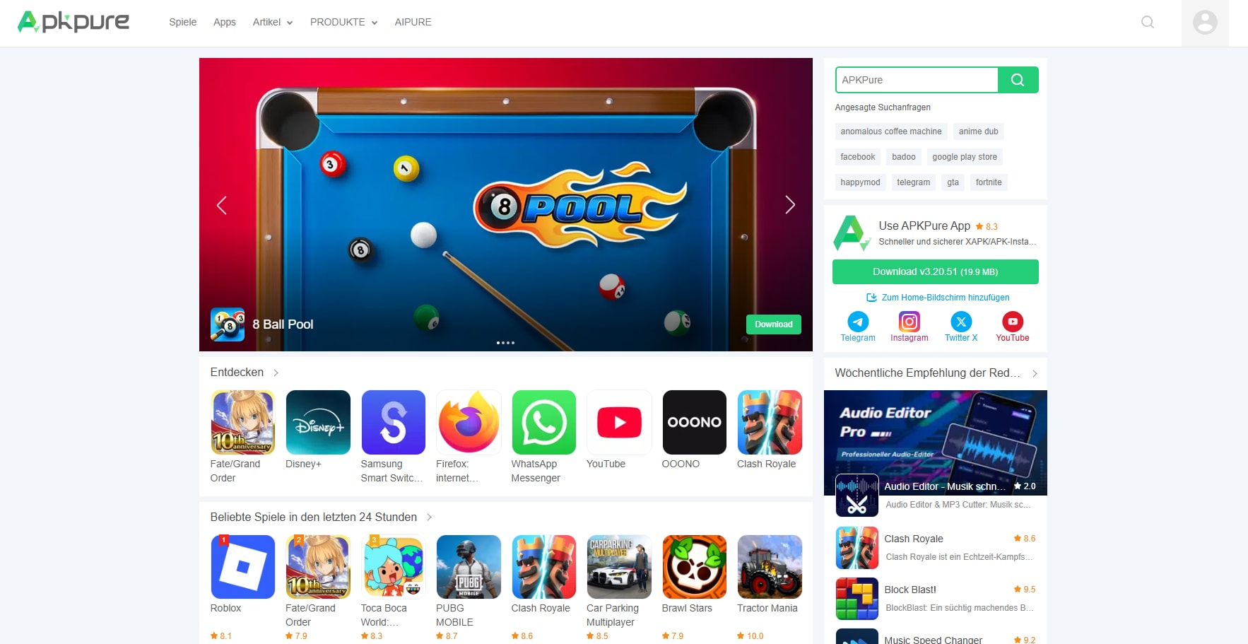 Alternative Plattform zum Spiele Download kostenlos für iOS.