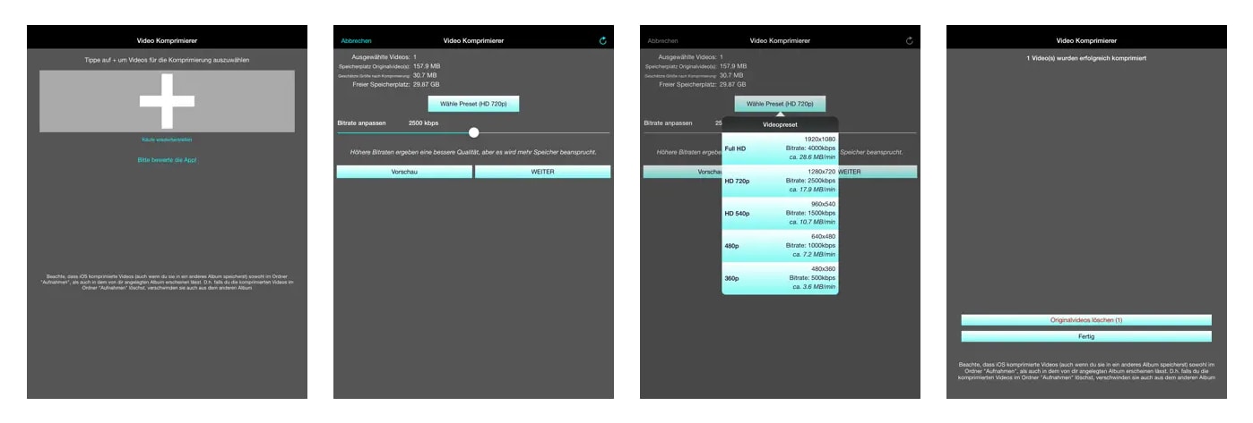 video komprimieren iphone mit Video Komprimierer