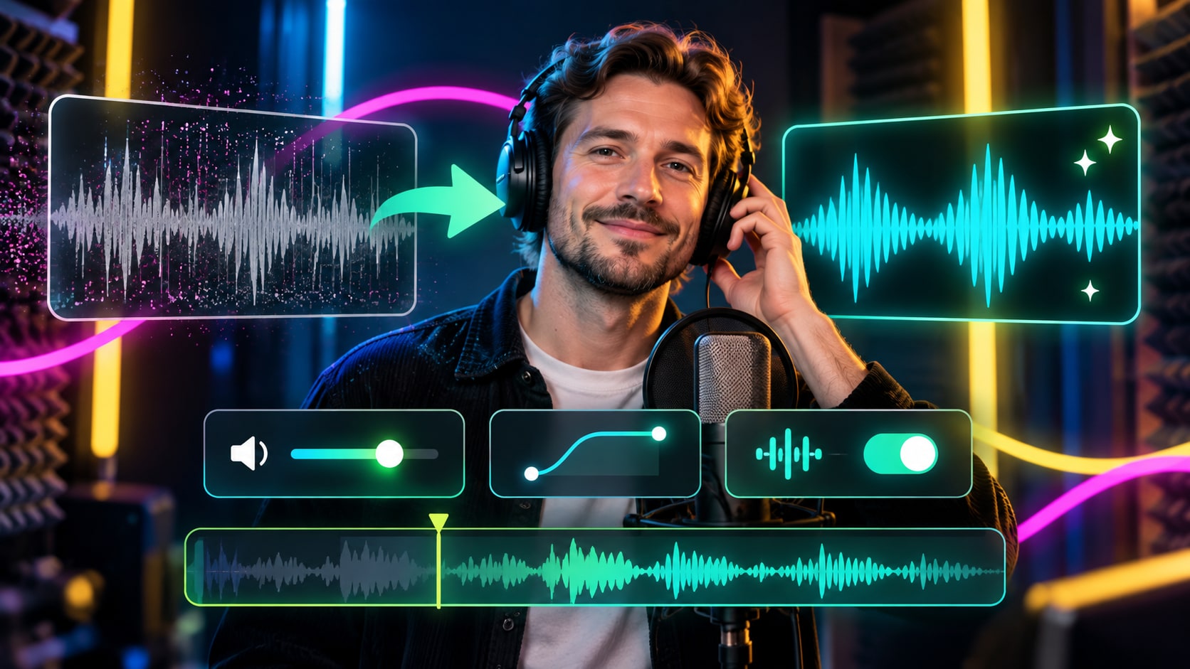 Extrahierte Audiospur vor dem Export bearbeiten