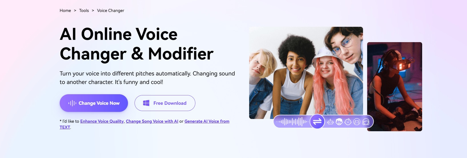 media.io - online ki voice changer