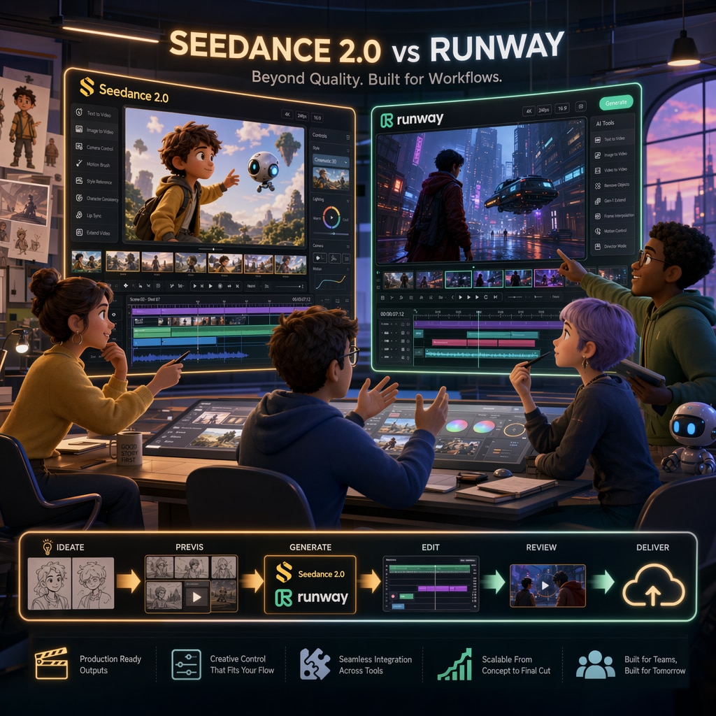 Seedance 2.0 vs Runway im kreativen Workflow