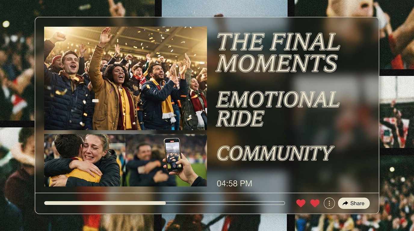 Verschiedene Edit-Ideen für Fan-Energie und Fußballfinale-Atmosphäre