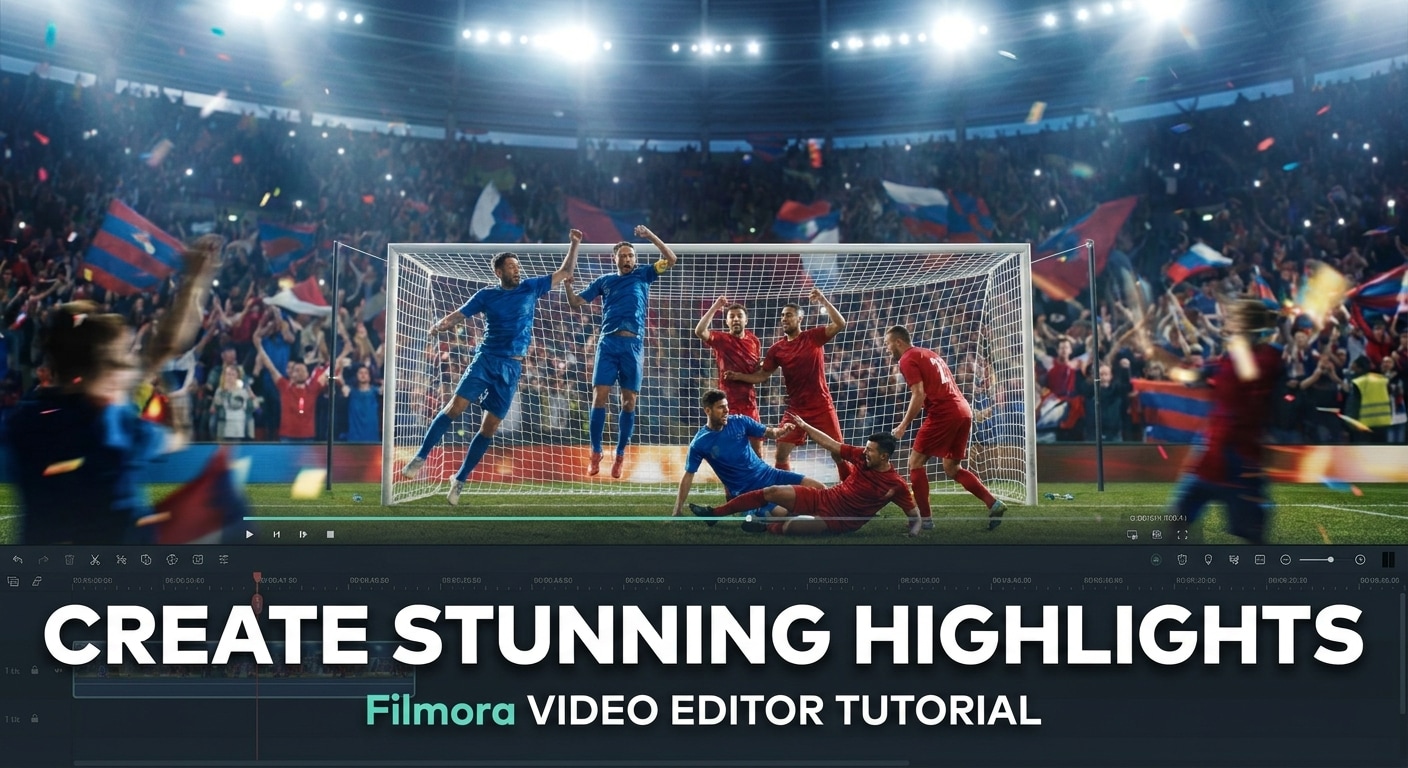fußball highlight video hero szene