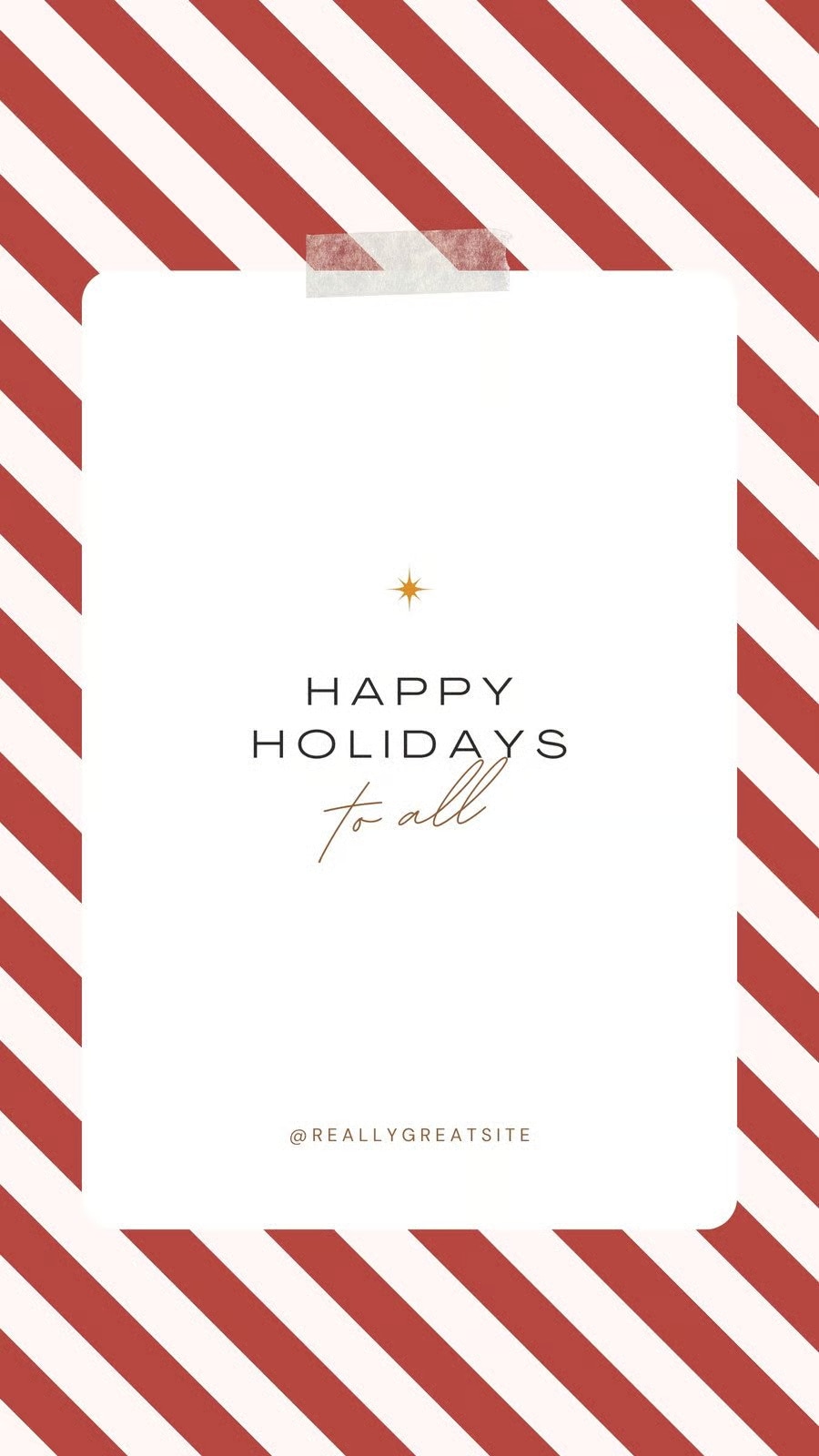 Weihnachts Instagram Story Template mit markierten sicheren Zonen