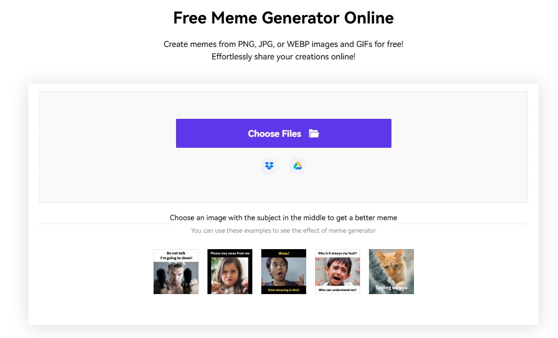 media.io online meme ersteller
