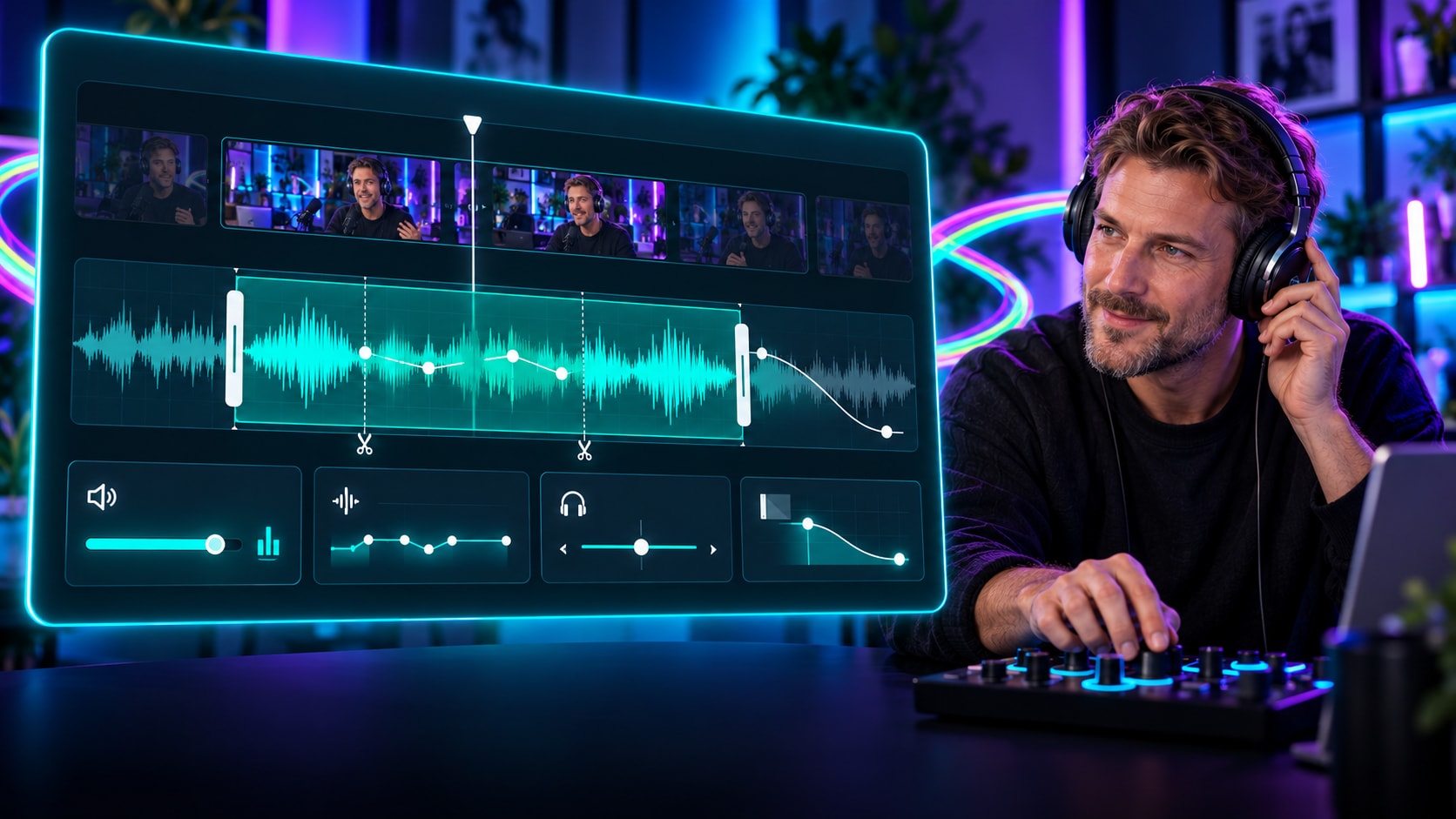 Audio in Filmora schneiden und bearbeiten