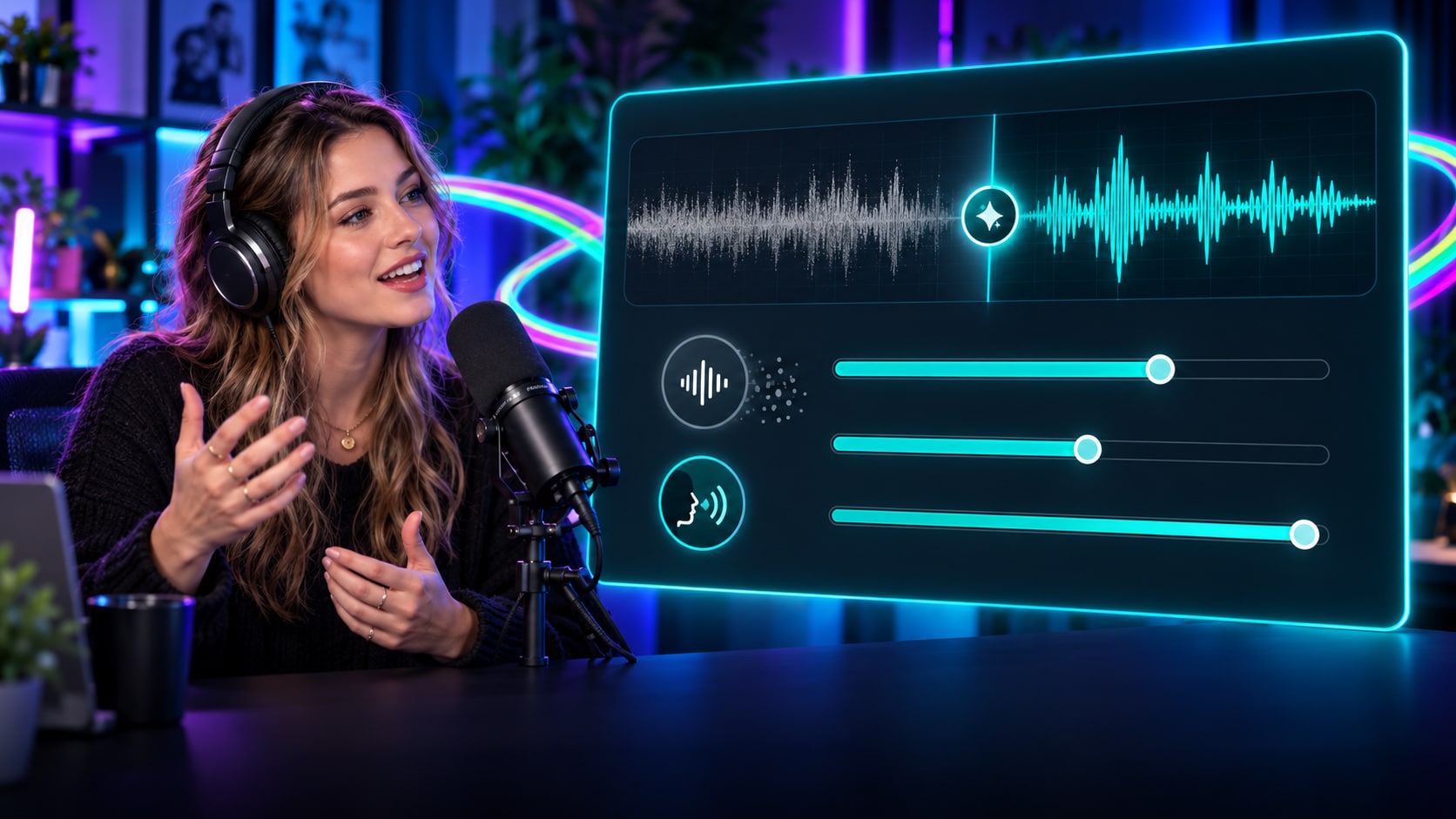 Stimmen mit dem Filmora KI Voice-Enhancer verbessern