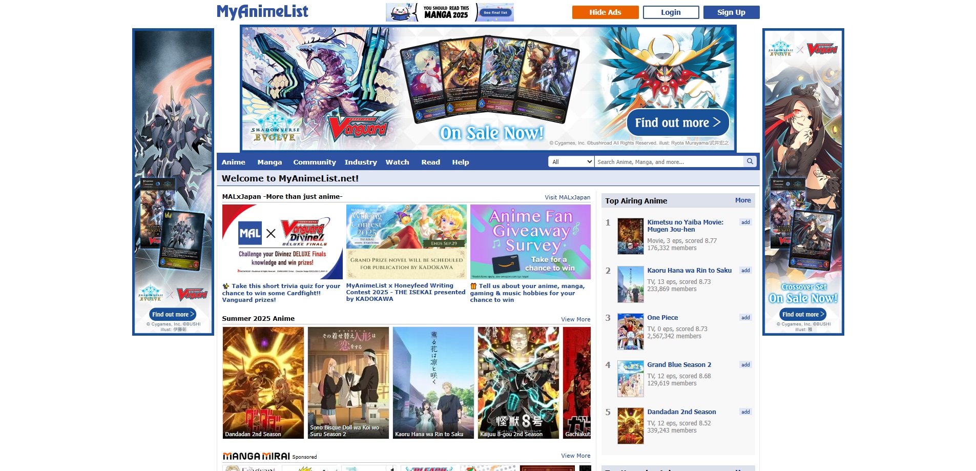 MAL ist die bekannteste Anime-Datenbank weltweit und wird oft als soziales Netzwerk für Anime-Fans bezeichnet.