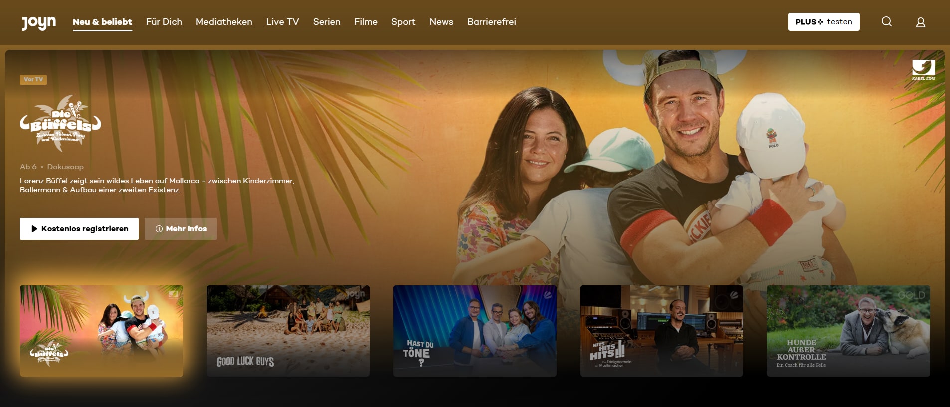 Joyn ist eine der bekanntesten Streaming-Plattformen in Deutschland, die sowohl Live-TV als auch On-Demand-Inhalte bietet.