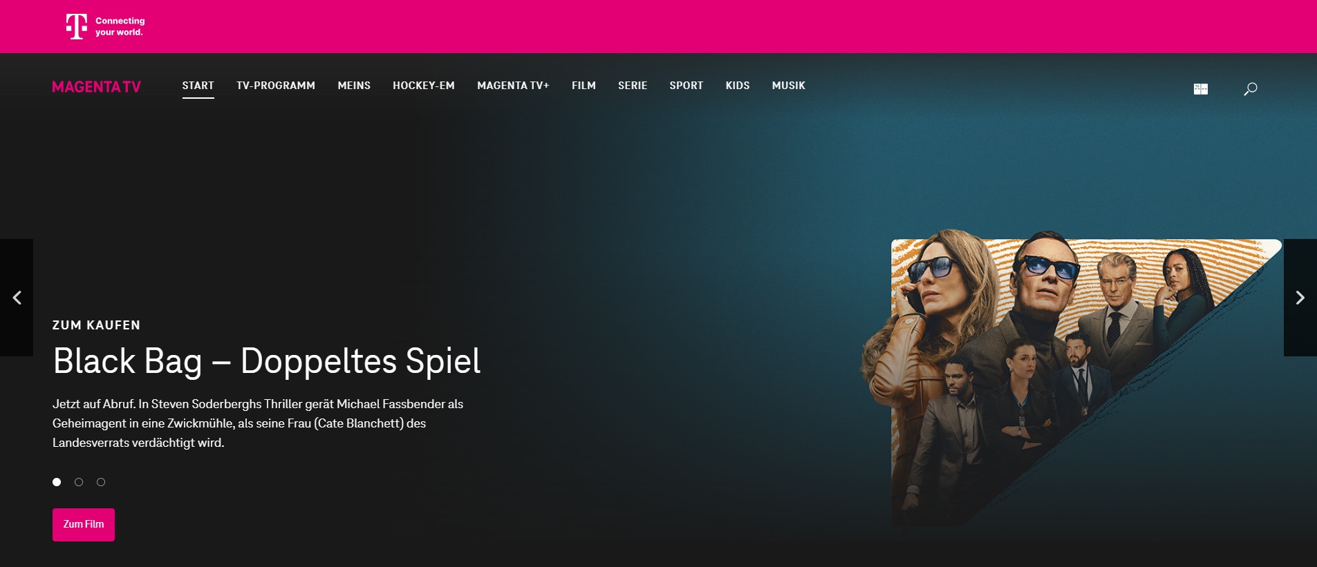 Magenta TV, Teil der Deutschen Telekom, bietet Ihnen verschiedene TV-Kanäle, Filme, Serien und sogar Sportpakete.