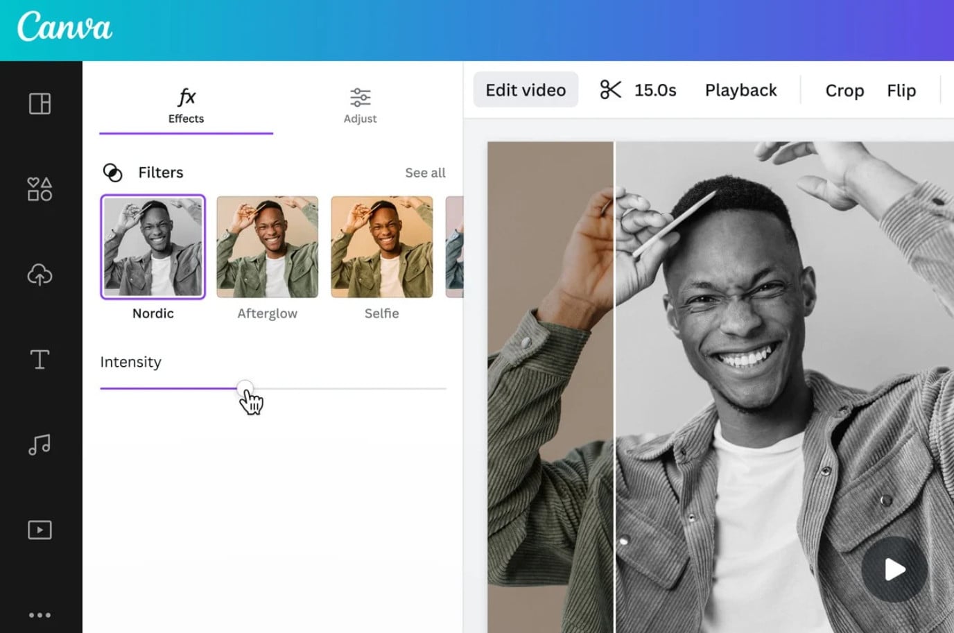 canva video filter online