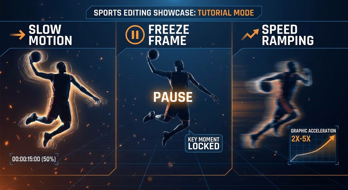 zeitlupe freeze frame und speed ramping für sports recaps
