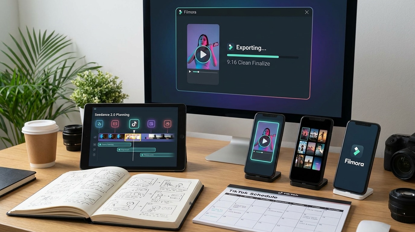 TikTok Videos mit KI erstellen mit Seedance 2.0 und Filmora