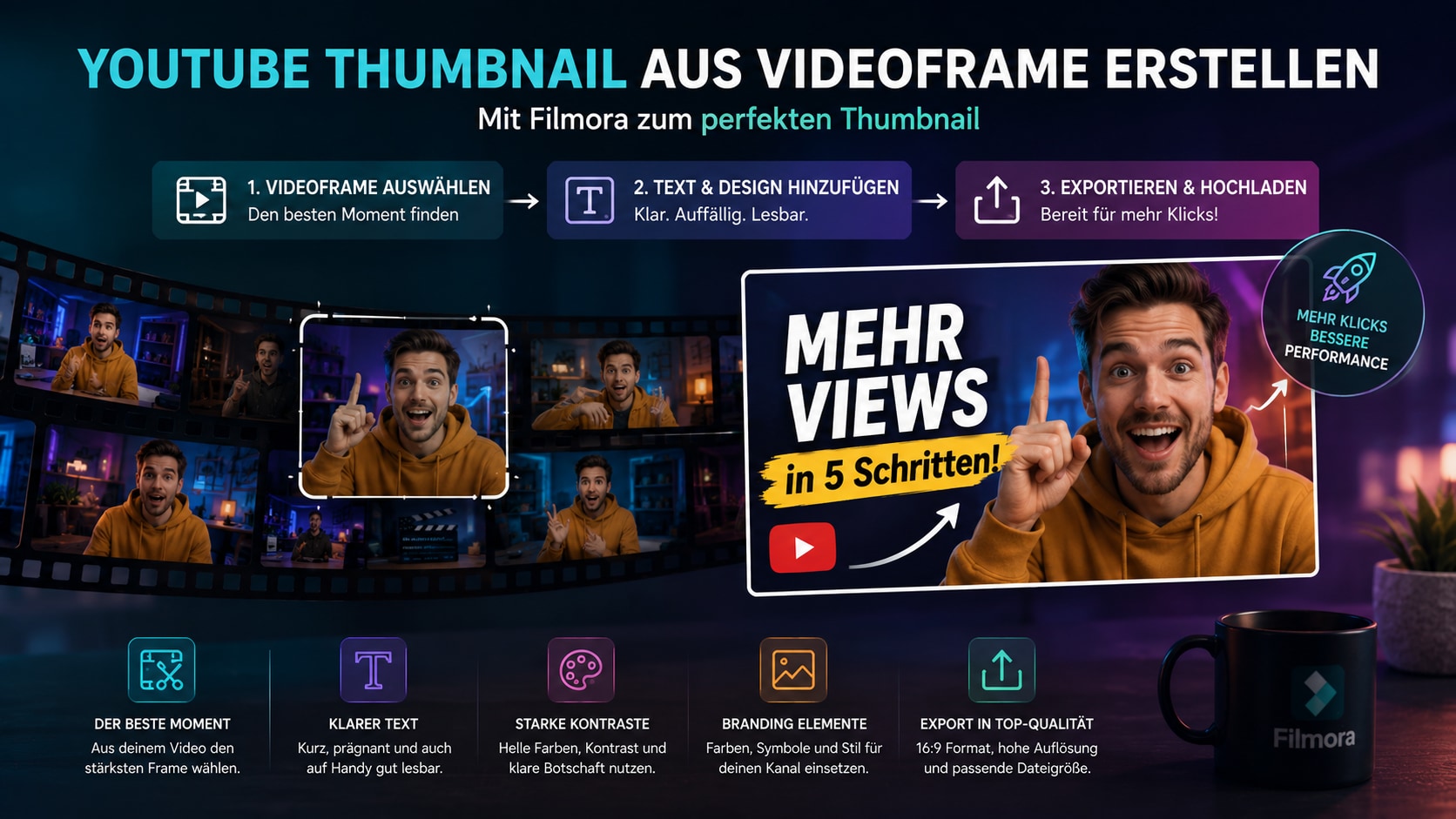 YouTube Thumbnail aus Videoframe in Filmora erstellen