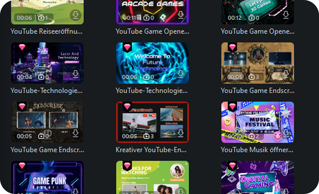 fonts and stickers for thumbnail design