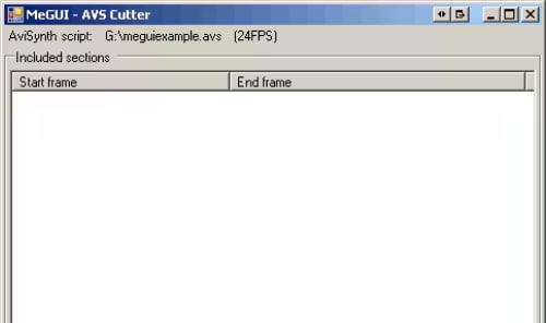 MeGUI zum schneiden von mp4