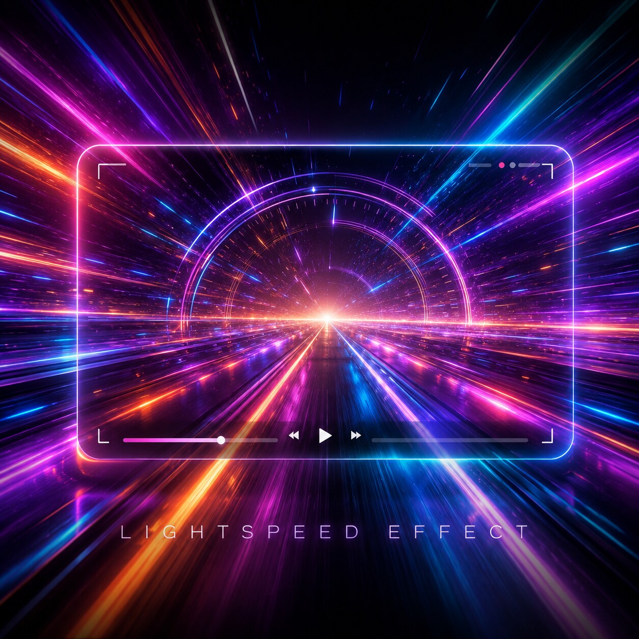 Lightspeed Effect als verwandte Filmora Ressource