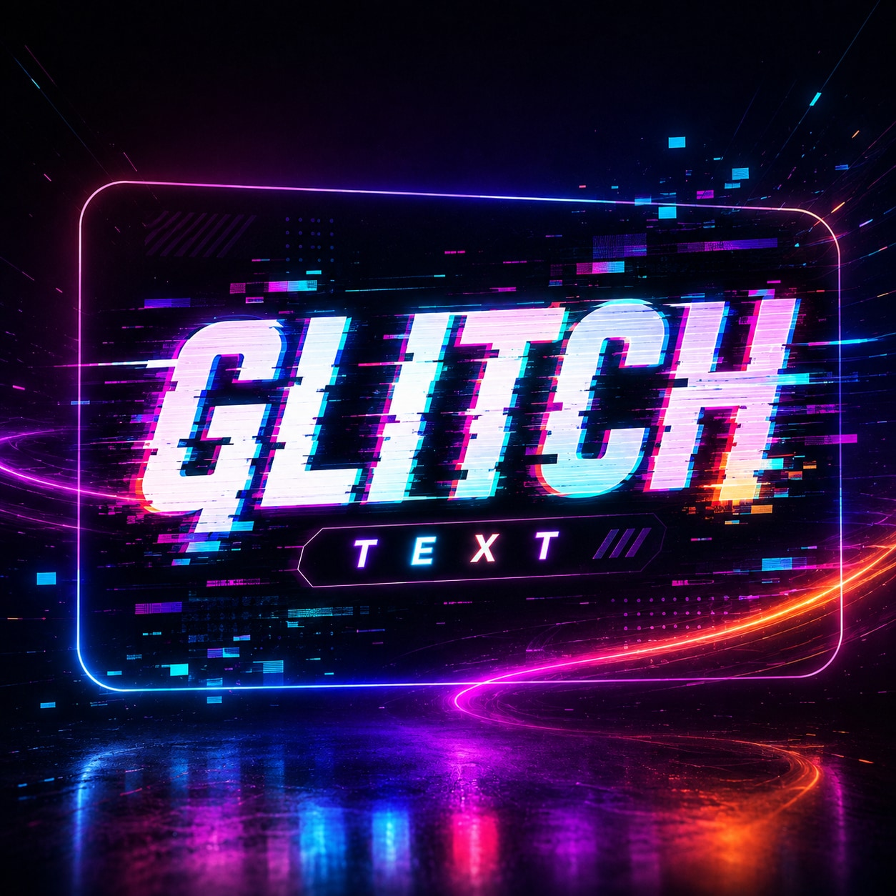 Glitch-Text als verwandte Filmora Ressource