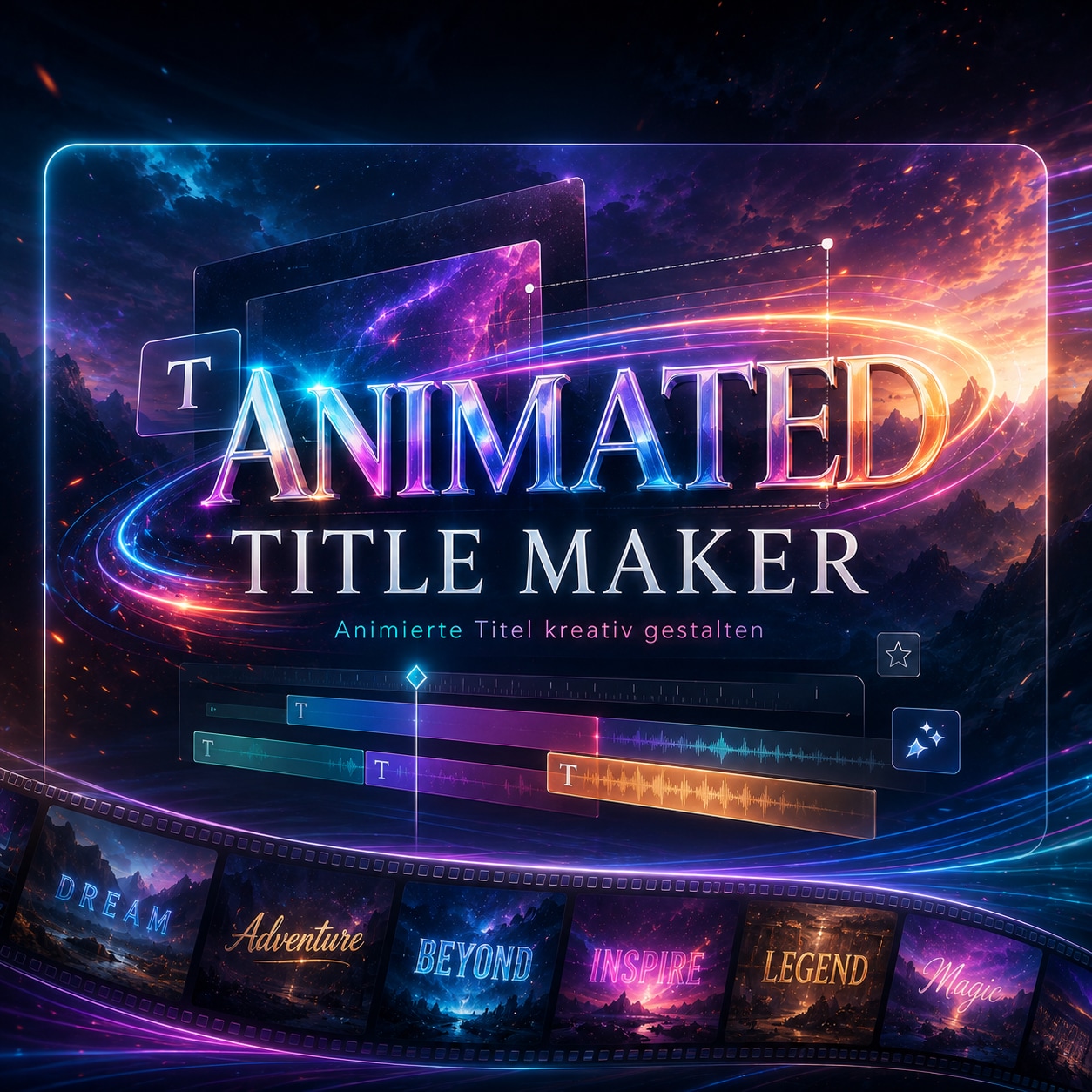 Animated Title Maker als verwandte Filmora Ressource