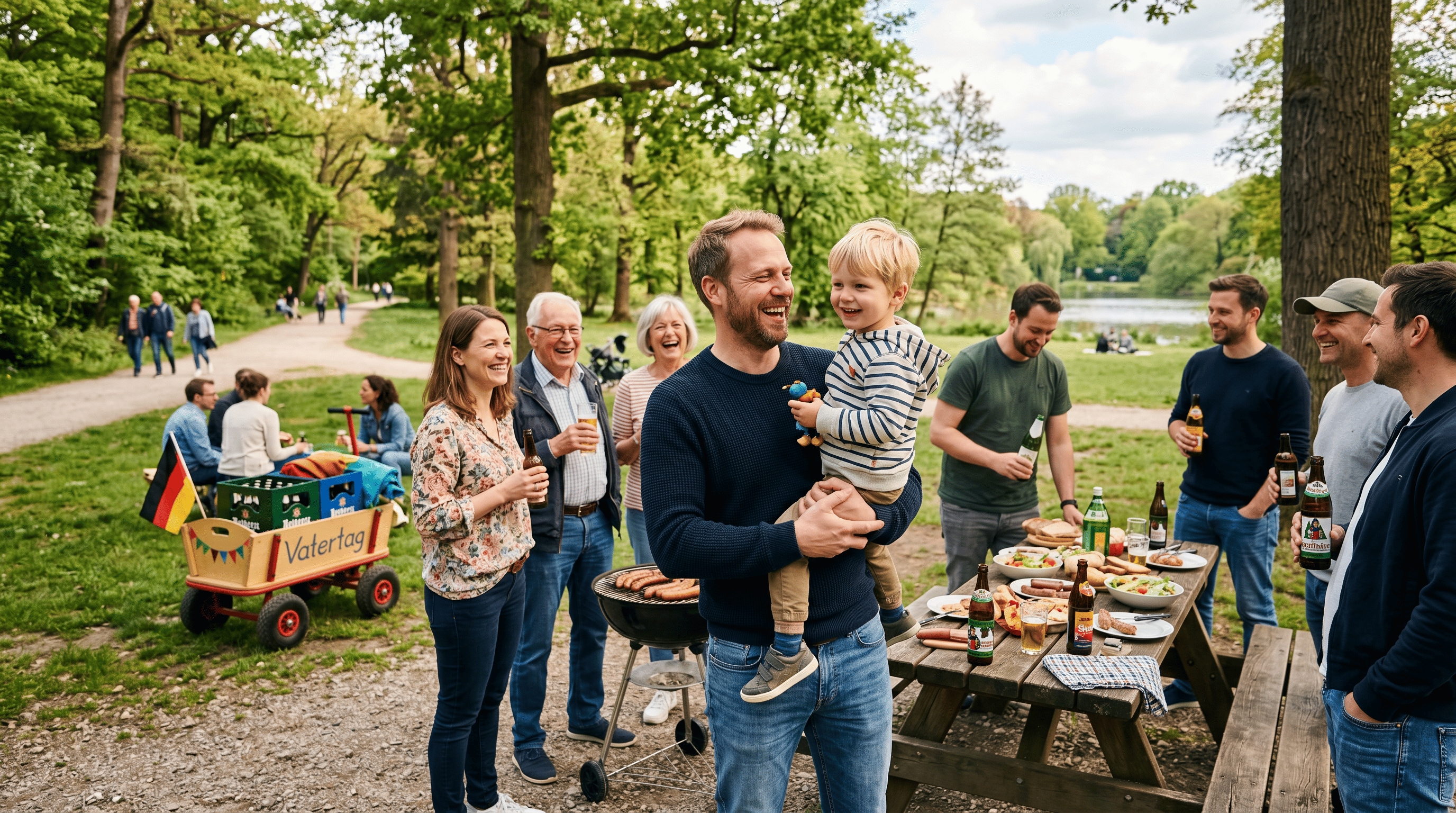 Personalisierte Vatertag Deutschland Fotos für Familie und Freunde mit Papa, Familie und Freunden