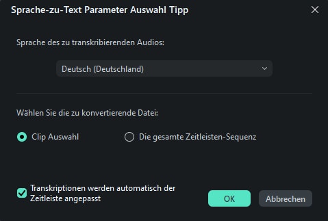 automatische Untertitel erstellen mit Sprache zu Text