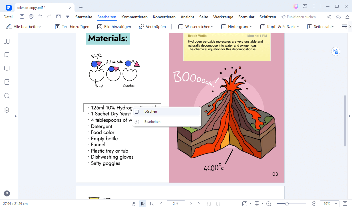 Link aus pdf entfernen