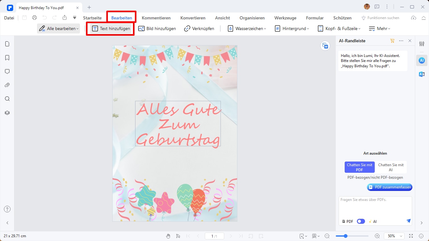 wie man auf eine pdf-datei schreibt