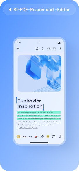 KI gestützter Android PDF Reader