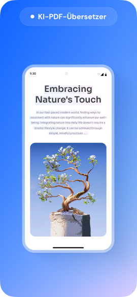 KI PDF übersetzen auf Android Handy
