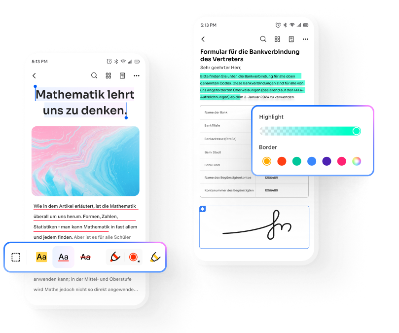 PDFelement für Android bleibt eine der besten PDF-Bearbeitungs-Apps für Mobiltelefone und Tablets.