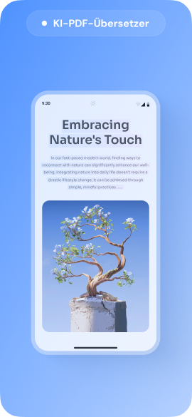 KI PDF übersetzen auf Android Handy