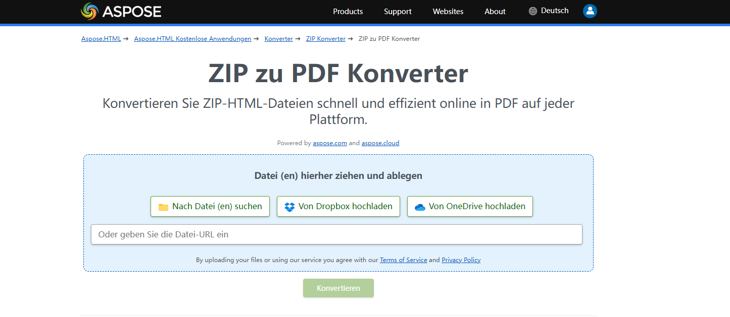 Zip-zu-PDF-Konverter online