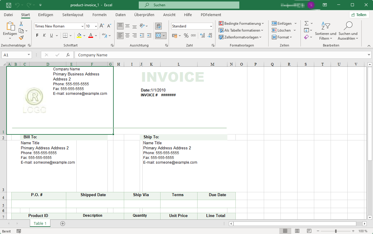 Nach der Konvertierung erhalten Sie ein bearbeitbares Excel-Dokument. Öffnen Sie es in Excel, um es zu bearbeiten.