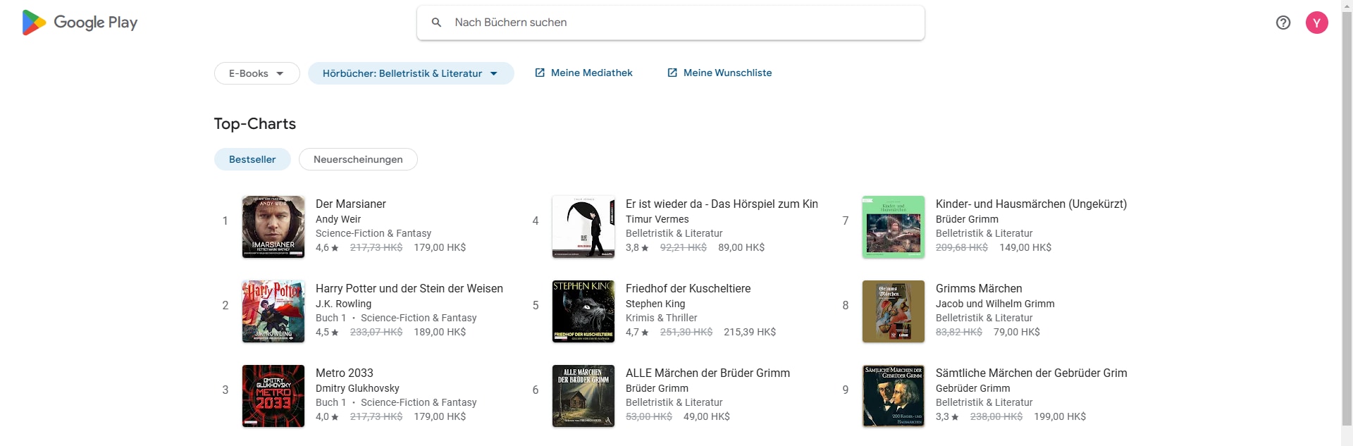 So downloaden Sie Google Play-Bücher als PDF auf den Desktop.