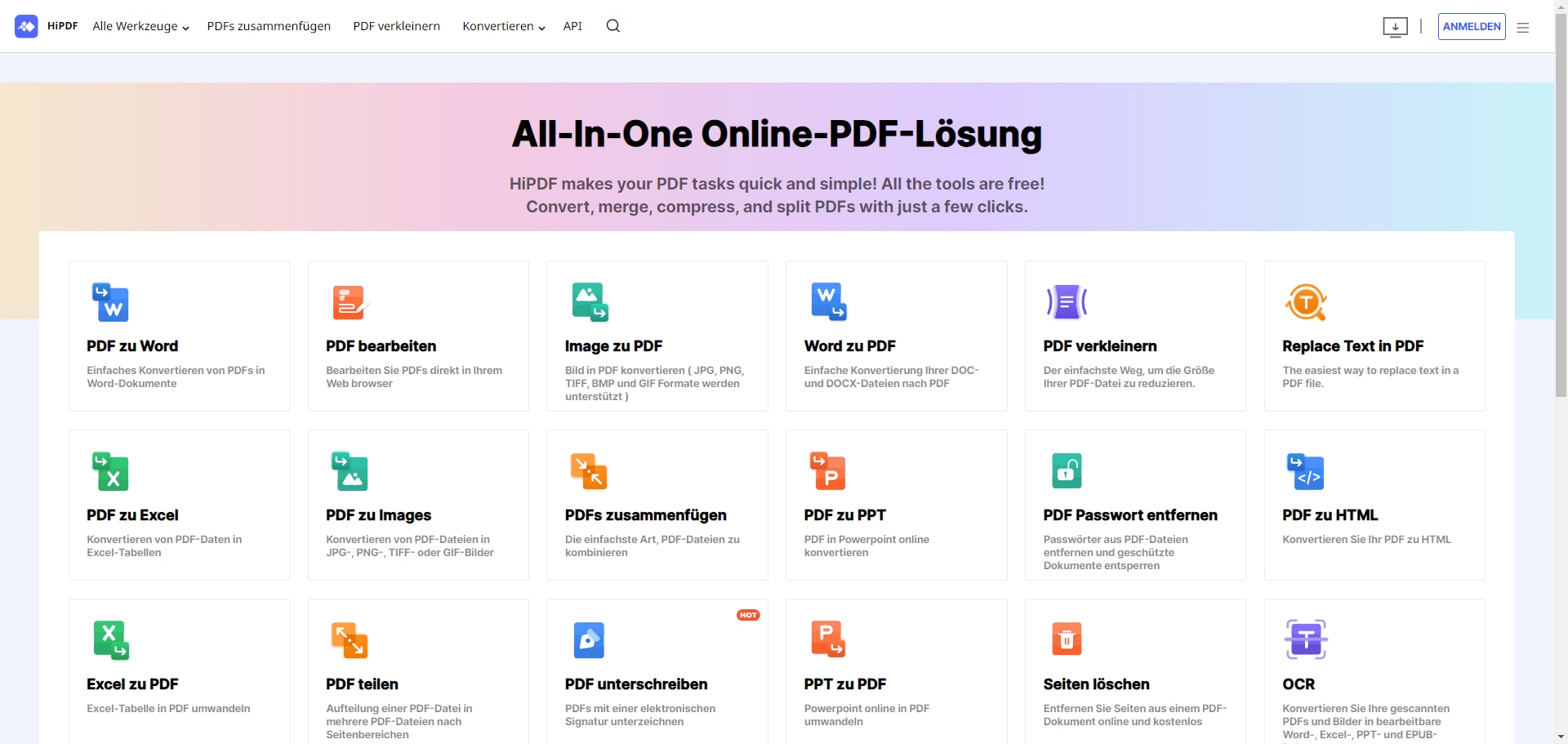 Sie können Mit HiPDF PDF online nicht kopierbar machen