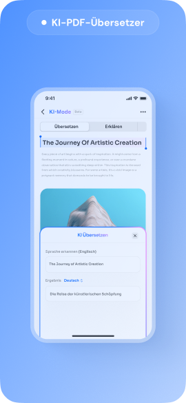 iOS KI PDF Übersetzer