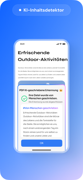 Mobiler KI-Inhaltsdetektor