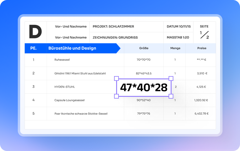 Füllen Sie PDF-Formulare aus.