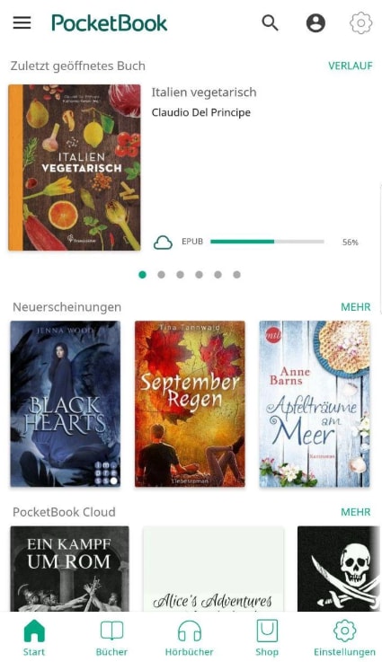 Diese App unterstützt eine Vielzahl an Dateiformaten, darunter EPUB und PDF, und bietet Funktionen wie Cloud-Synchronisation, Vorlesemodus und Night-Mode.